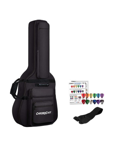 Funda Acolchada ChromaCast para Guitarra Acústica 6 Bolsillos