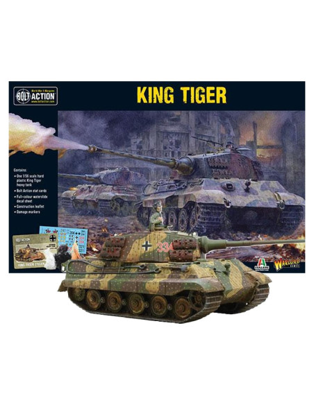 Tanque King Tiger Warlord Games 1:56 para Wargaming Militar Tanque King Tiger Warlord Games 1:56 para Wargaming Militar