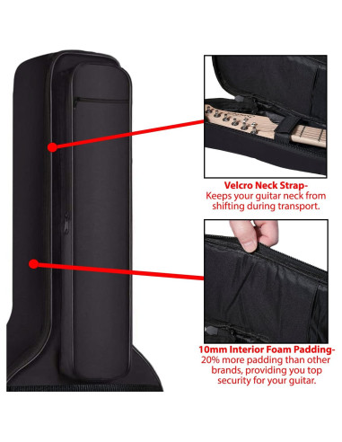 Funda Acolchada ChromaCast para Guitarra Acústica 6 Bolsillos