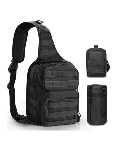 Combo 2 Pouches Molle Gogoku + Soporte Botella Agua