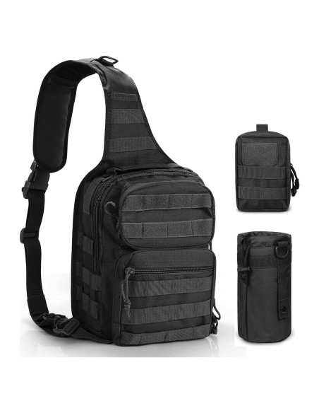 Combo 2 Pouches Molle Gogoku + Soporte Botella Agua