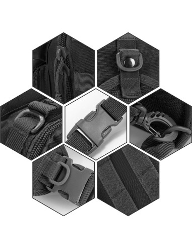 Combo 2 Pouches Molle Gogoku + Soporte Botella Agua