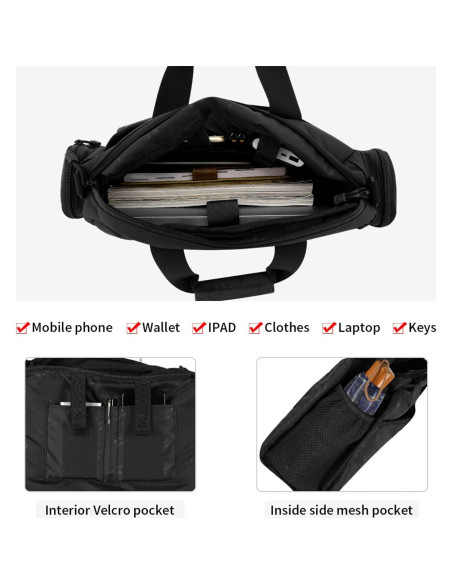 Maletín Táctico CamGo para Laptop 34x10x26cm Negro