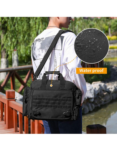 Maletín Táctico CamGo para Laptop 34x10x26cm Negro