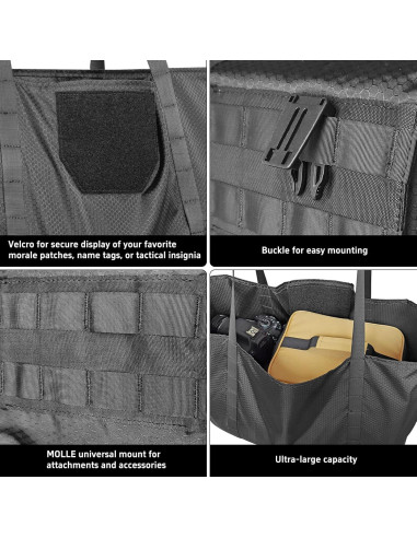 Bolsa de Almacenamiento Táctica Plegable NEXT STATION Negra