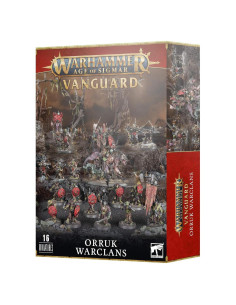 Warhammer AoS Vanguardia Clanes Guerreros Orruk 16 Miniaturas