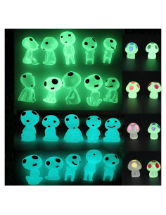 Accesorios de Jardín de Hadas Qingo - Elfos Brillantes en Resina