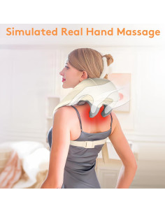 Masajeador de Cuello CLMTAS Shiatsu con Calor y Batería 2