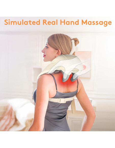 Masajeador de Cuello CLMTAS Shiatsu con Calor y Batería Masajeador de Cuello CLMTAS Shiatsu con Calor y Batería