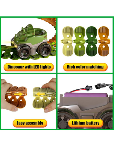 Pista de Carreras de Dinosaurios SONGJING 92PCS Juego Interactivo