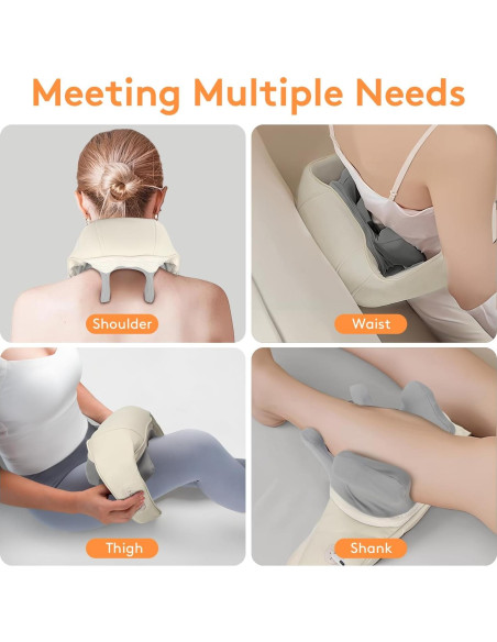 Masajeador de Cuello CLMTAS Shiatsu con Calor y Batería Masajeador de Cuello CLMTAS Shiatsu con Calor y Batería