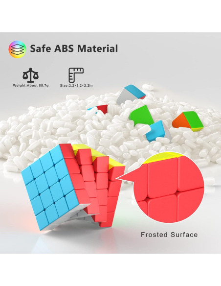 Set de Cubos Mágicos Vdealen 2x2 3x3 4x4 para Niños