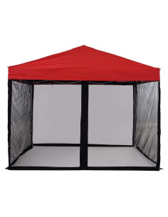 Red de Mosquito PROHIKER para Gazebo 3,05 x 1,98 m Negra