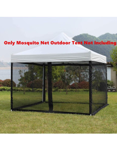 Red de Mosquito PROHIKER para Gazebo 3,05 x 1,98 m Negra 2