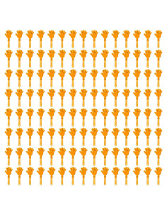 120 Aplaudidores Naranjas de Mano 19 cm para Eventos