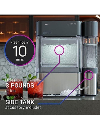 Máquina de Hielo GE Profile Opal 2.0 XL Acero Inoxidable