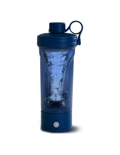 Botella Mezcladora Eléctrica MixMate 650ml Azul