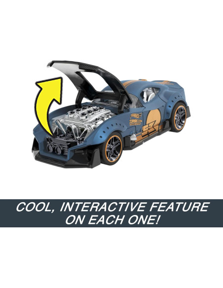 Hot Wheels Paquete de 2 Coches Retroceso 1:43 Interactivos