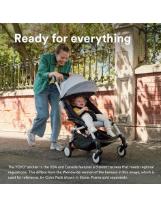 Carriola Stokke YOYO 6+ Taupe con Almohadilla y Capota 2