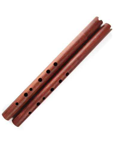 Flauta Quena de Madera Natural Tradicional Andina Roja