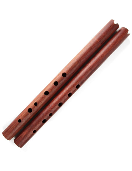 Flauta Quena de Madera Natural Tradicional Andina Roja