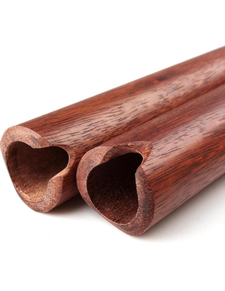 Flauta Quena de Madera Natural Tradicional Andina Roja