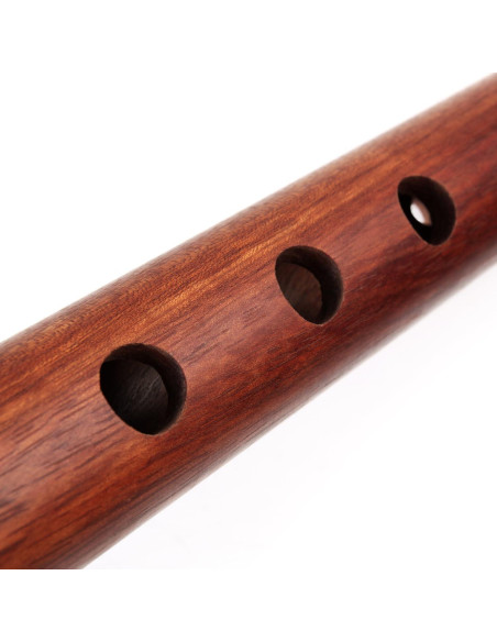 Flauta Quena de Madera Natural Tradicional Andina Roja