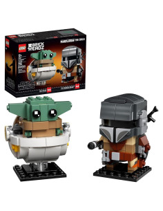 LEGO BrickHeadz Star Wars Mandaloriano y Baby Yoda 75317