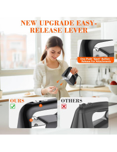 Mezclador de Mano Eléctrico GUALIU CX-6681 450W 5 Velocidades 2