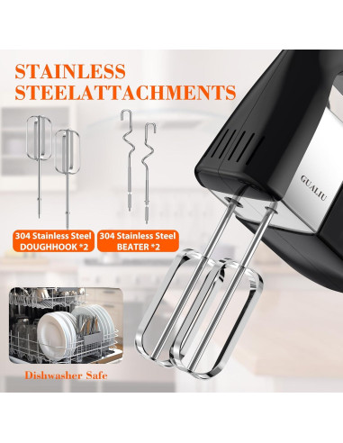 Mezclador de Mano Eléctrico GUALIU CX-6681 450W 5 Velocidades