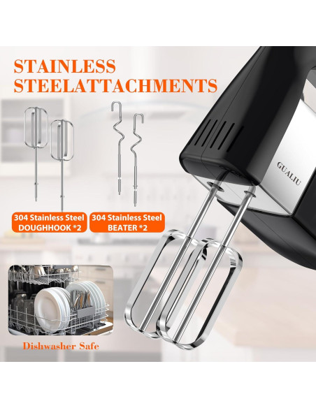 Mezclador de Mano Eléctrico GUALIU CX-6681 450W 5 Velocidades