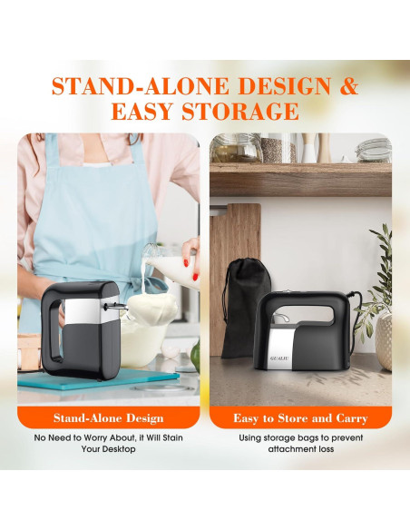 Mezclador de Mano Eléctrico GUALIU CX-6681 450W 5 Velocidades