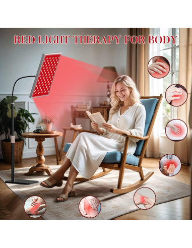 Panel de Terapia de Luz Roja Venoya 150 LEDs 660nm 850nm