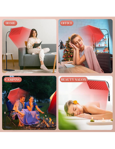 Panel de Terapia de Luz Roja Venoya 150 LEDs 660nm 850nm