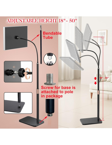Panel de Terapia de Luz Roja Venoya 150 LEDs 660nm 850nm