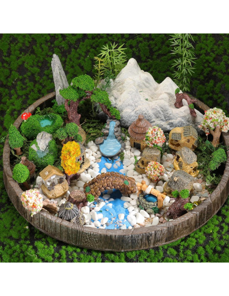 Set Miniaturas Jardín 58 Piezas Canlierr para Decoración DIY