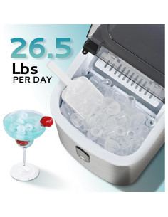 Máquina de Hielo Euhomy Portátil 12kg/día 9 Cubos en 6 Min 2