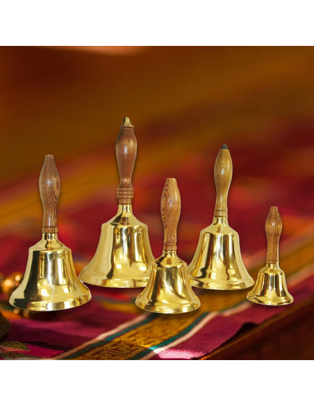 Campana de Mano de Latón Bevin Bells | 2HB | Mango de Madera