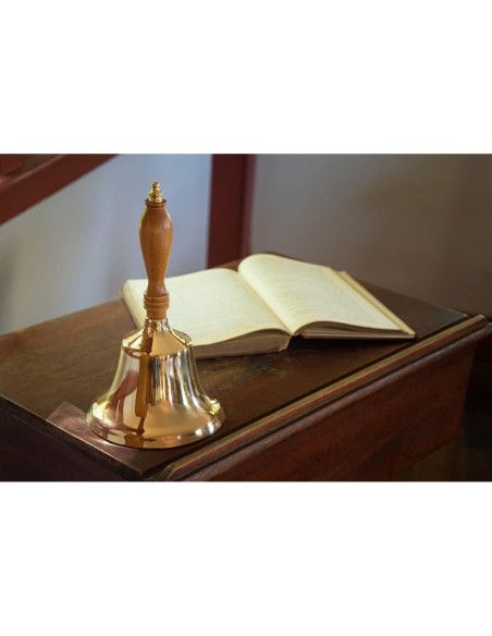 Campana de Mano de Latón Bevin Bells | 2HB | Mango de Madera