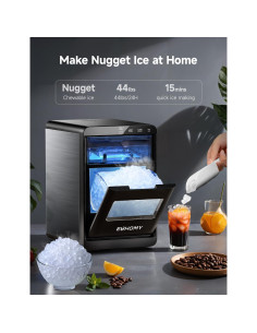 Máquina de Hielo Euhomy 19.96kg/día Autolimpiante Negro 2