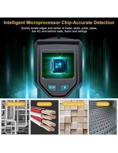 Buscador de Montantes JAXWQ TH410 - Escáner 5 en 1 LCD 2