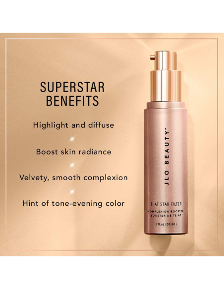 JLO BEAUTY Booster Iluminador Piel Radiante 28g Champán Rosa