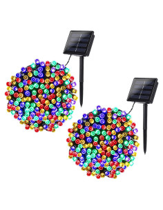 Luces de Navidad Solares Joomer 400 LED 43.59 m Multicolor