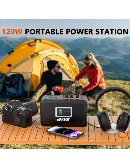 Estación de Energía Portátil HOWEASY 88Wh, 150W AC/DC/USB