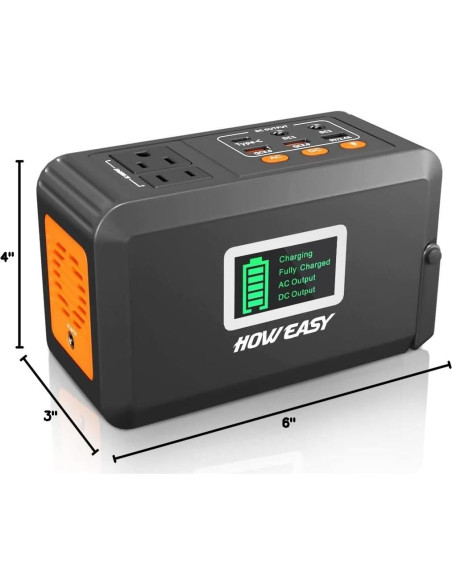 Estación de Energía Portátil HOWEASY 88Wh, 150W AC/DC/USB