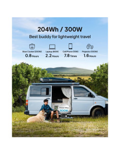 Generador Solar BLUETTI AC2A 204Wh 300W Carga Rápida 2