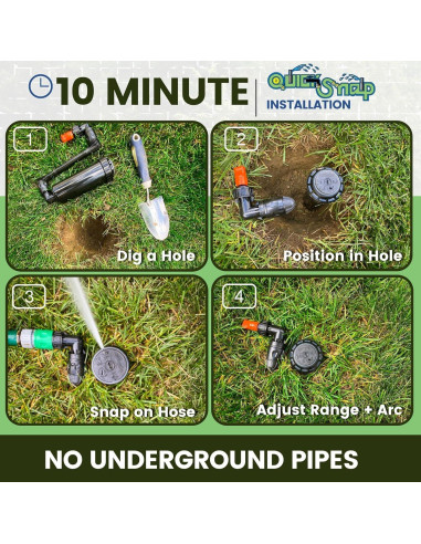 Aspersor Ajustable Quick-Snap QSK-745 5-Pack 5000 ft