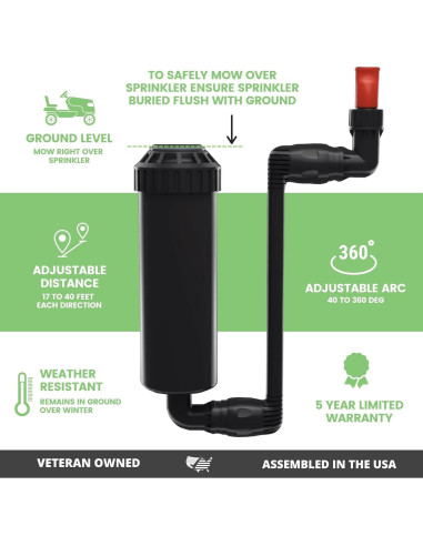 Aspersor Ajustable Quick-Snap QSK-745 5-Pack 5000 ft