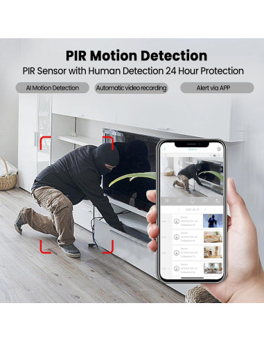 Cámara Espía Javiscam 4K WiFi con Batería de 2800mAh