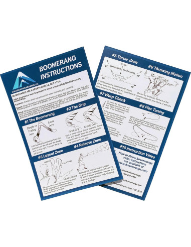Boomerang Azul Colorado para Atletas + 27.43-36.58 m